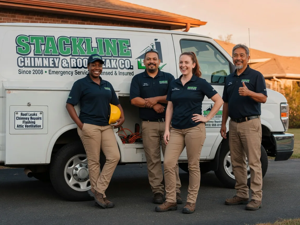 Chimney flashing repair company in Springbrook, WI